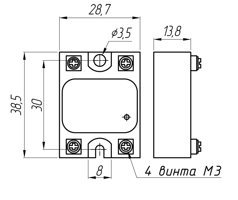 Реле серии MD-хх44.ZD3