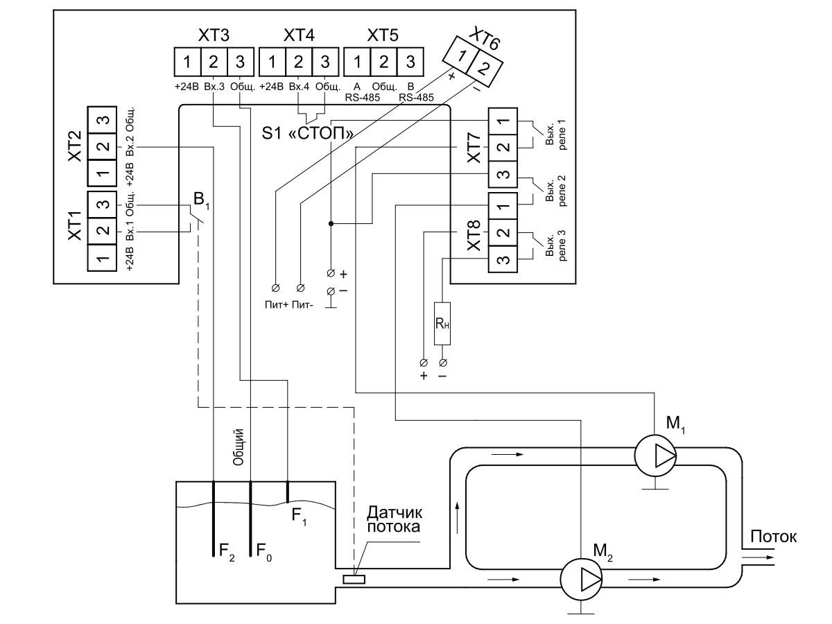 Схема подключения Алгоритм 016