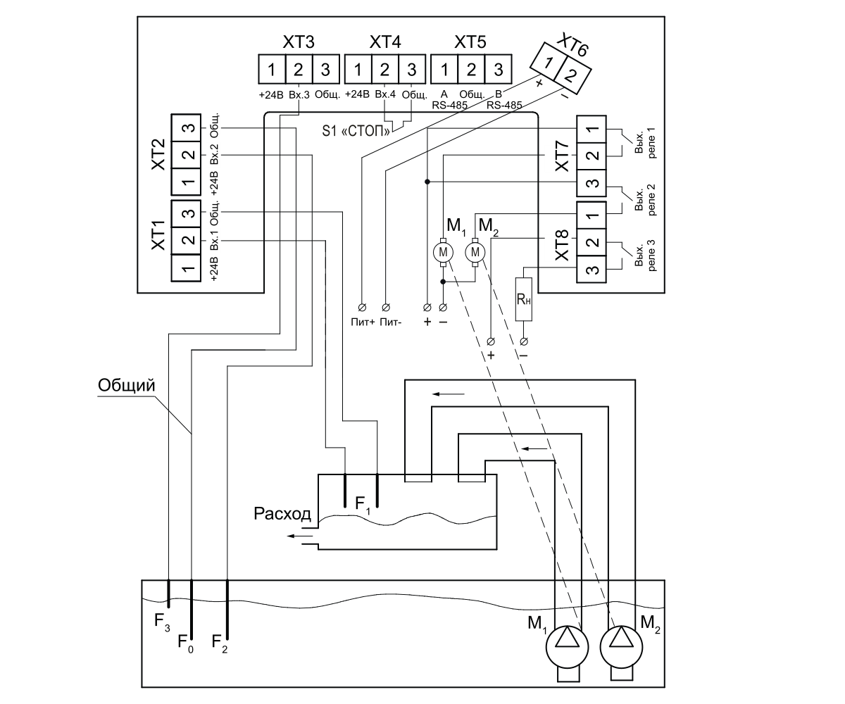 Схема подключения Алгоритм 018